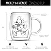 Disney Mickey Mouse & Pluto Aroma Double Wall Glass Coffee Mugs - 5.4 oz - (Set of 2)