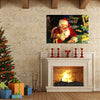 Framed Canvas Wall Art Decor Painting For New Year, Santa Happy New Year Gift Painting For New Year Gift, Decoration For Chrismas Eve Office Living Room, Bedroom Decor-Ready To Han
