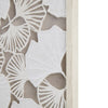 Framed Rice Paper Shadow Box Gingko Leaf Wall Decor Art