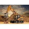 top race 15 channel full functional professional rc excavator, remote control construction tractor ~metal shovel~ (tr-211)