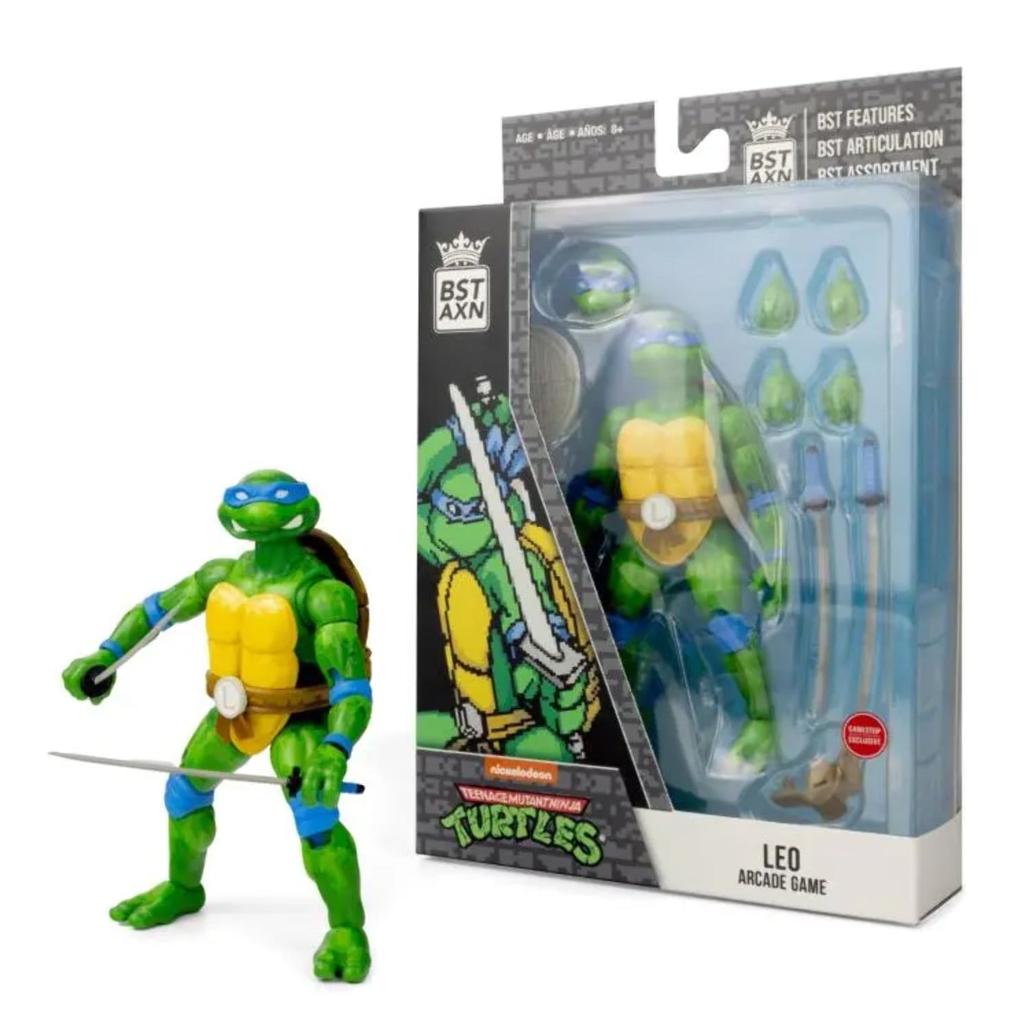 Teenage Mutant Ninja Turtles BST AXN leo Action Figure (Arcade Game) - Fashions for Home