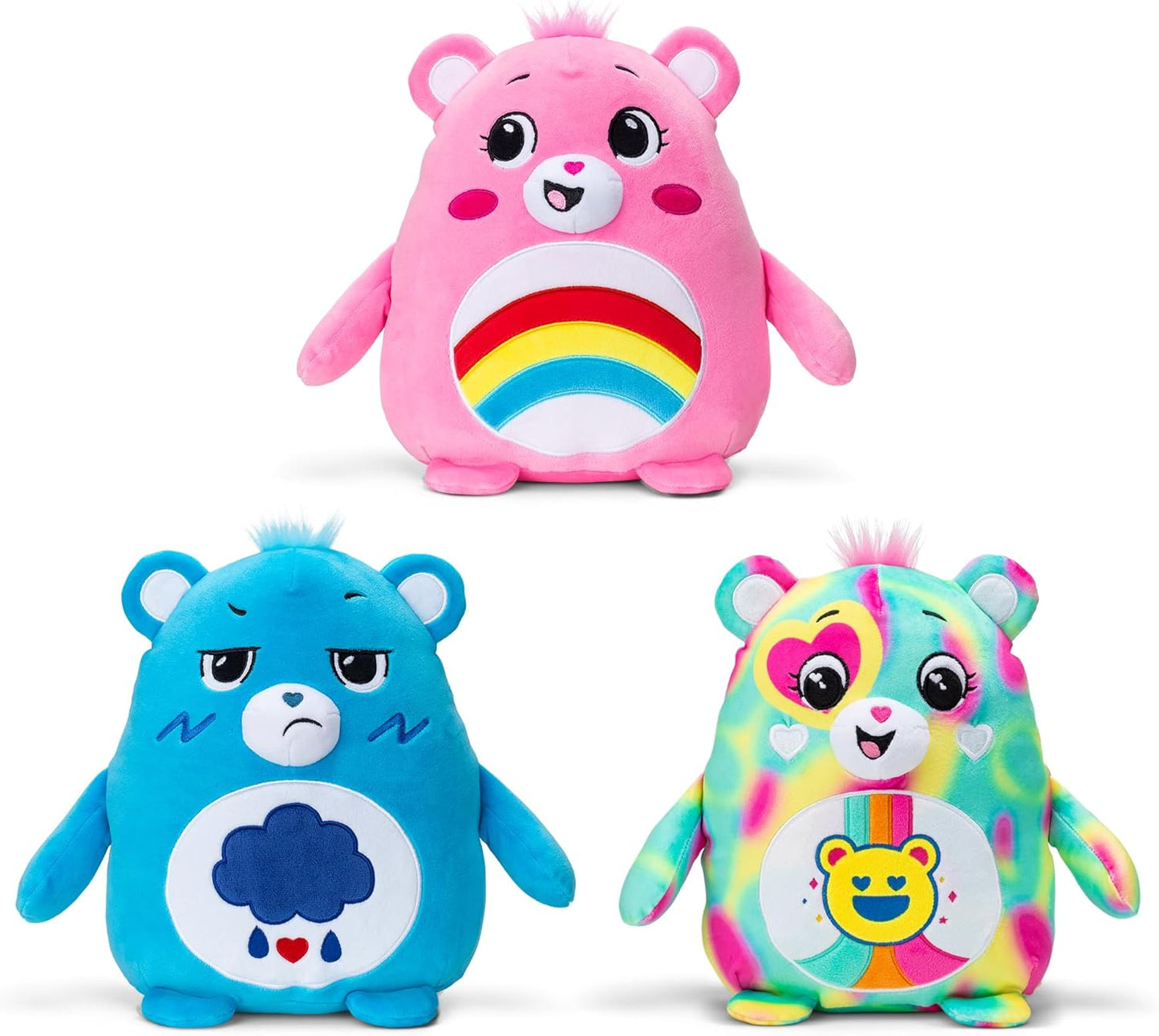 Care Bears Squishy 10" Plush Grumpy Bear - Blue, Soft Huggable Squishy Material! – Good for Girls and Boys, Employees, Collectors, Ages 4+
