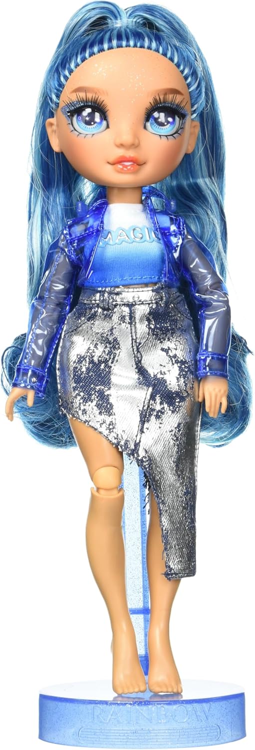 Rainbow High Skyler with Slime Kit & Pet, 11” Doll, Blue Fashions for Home