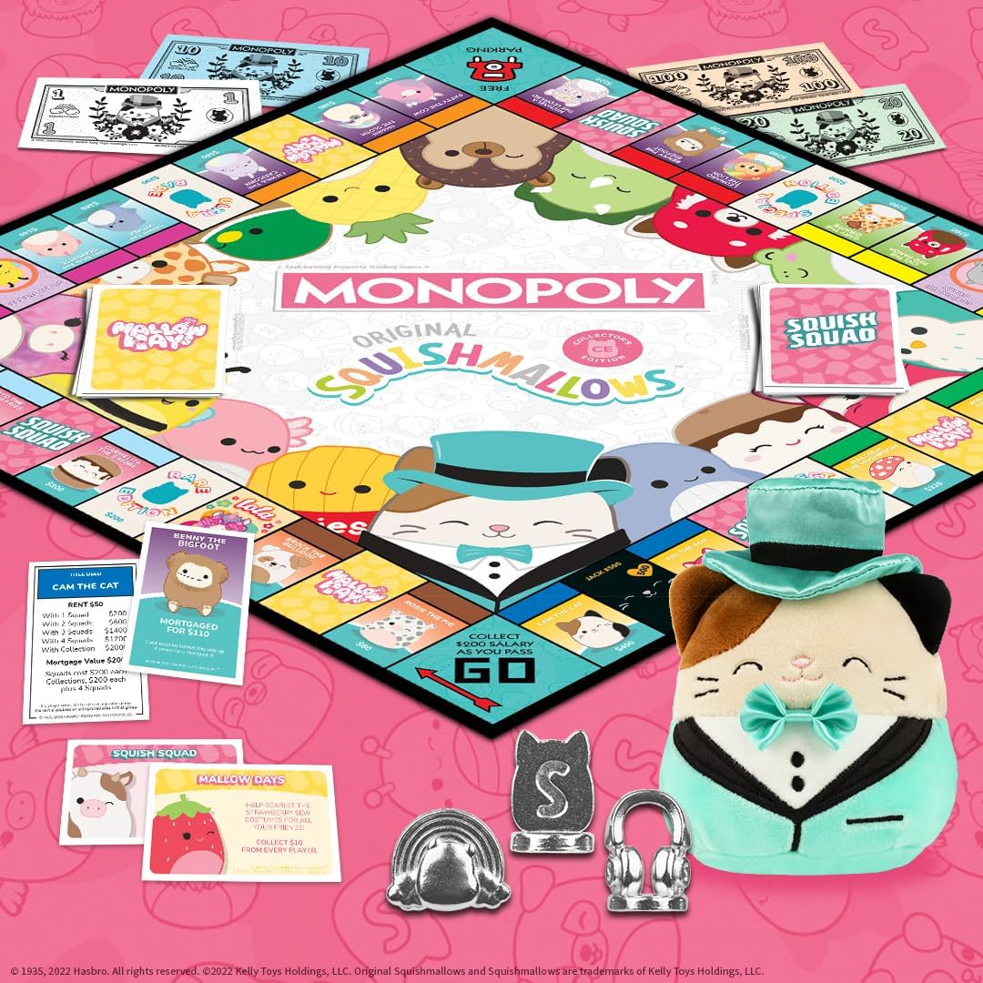 MONOPOLY: Original Squishmallows Collector's Edition Fashions for Home