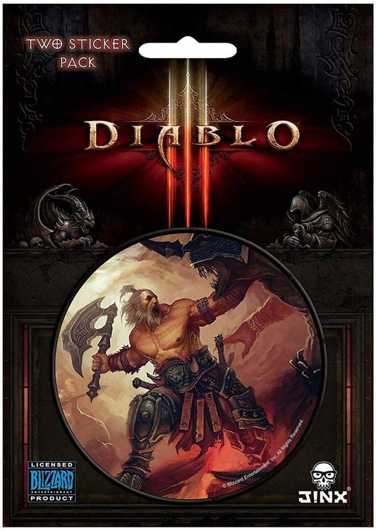 JINX Diablo III Barbarian Class Sticker, Multi-Colored, 3"