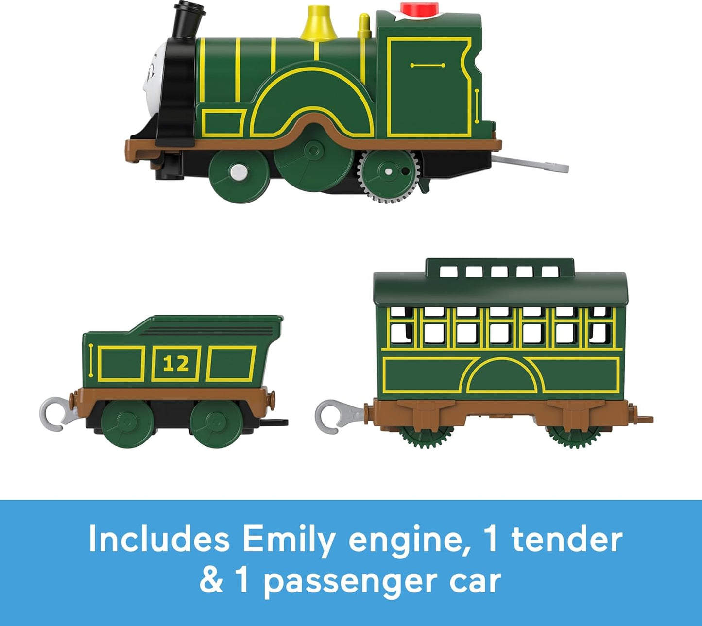 Thomas & Friends Motorized Toy Train Talking Emily Battery-Powered Engine with Phrases & Sounds for Kids Ages 3+ Years