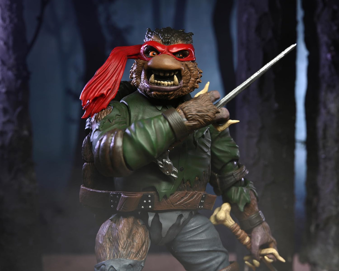 NECA Universal Monsters/Teenage Mutant Ninja Turtles Raphael as The Wolfman 7" Scale Action Figure Fashions for Home