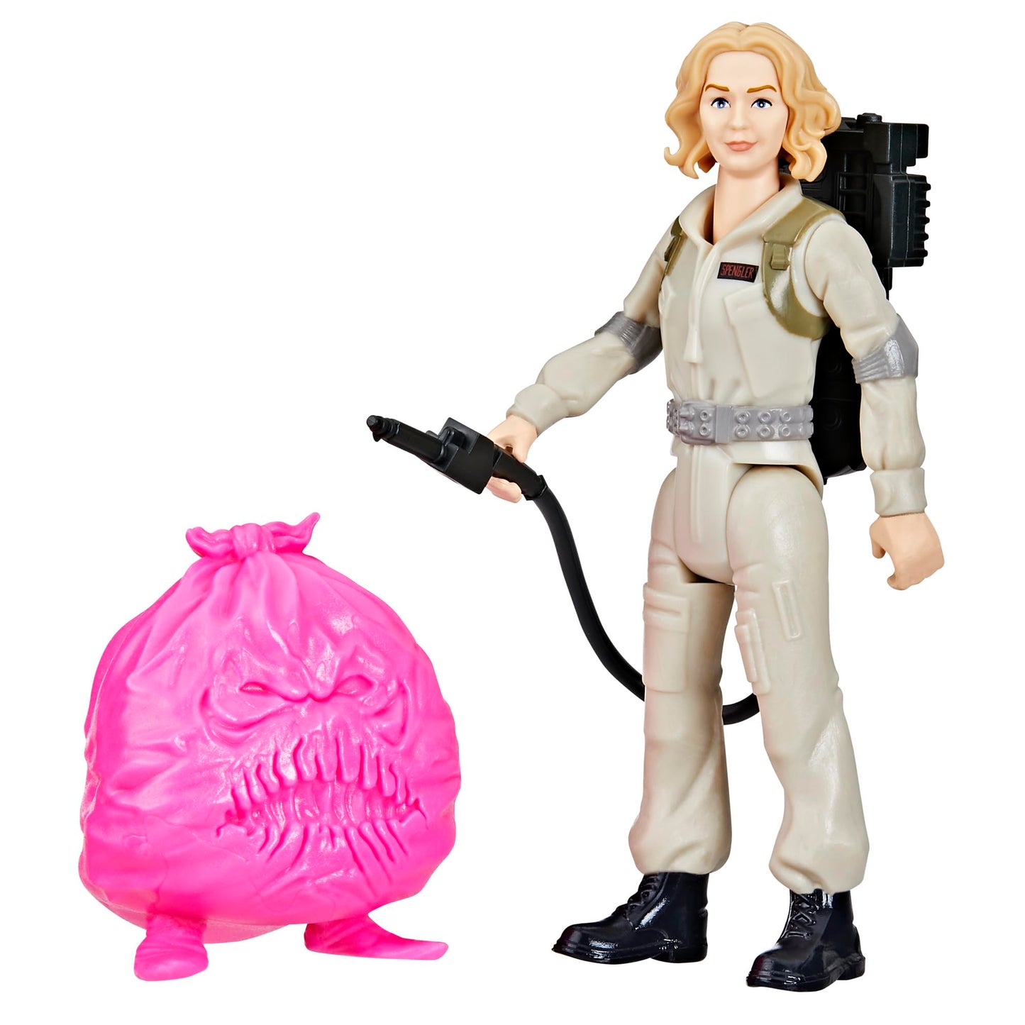 Ghostbusters Fright Features Gary Grooberson Action Figure with Ecto-Stretch Tech Pukey Ghost Toy Accessory, Toys for Kids Ages 4+