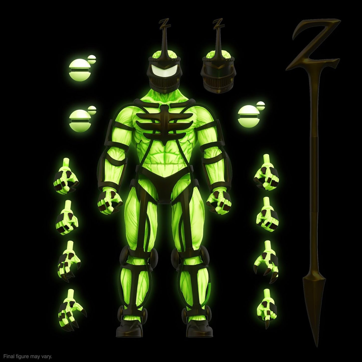 Super7 ULTIMATES! Mighty Morphin Power Rangers Lord Zedd (Imperial Gold Glow) - 7" Power Rangers Action Figure with Accessories