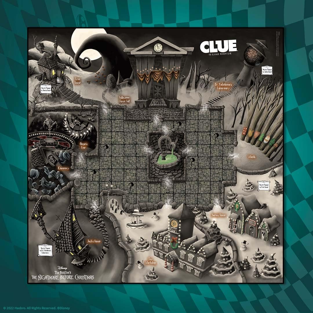 Clue Disney Tim Burton’s The Nightmare before Christmas Board Game Fashions for Home