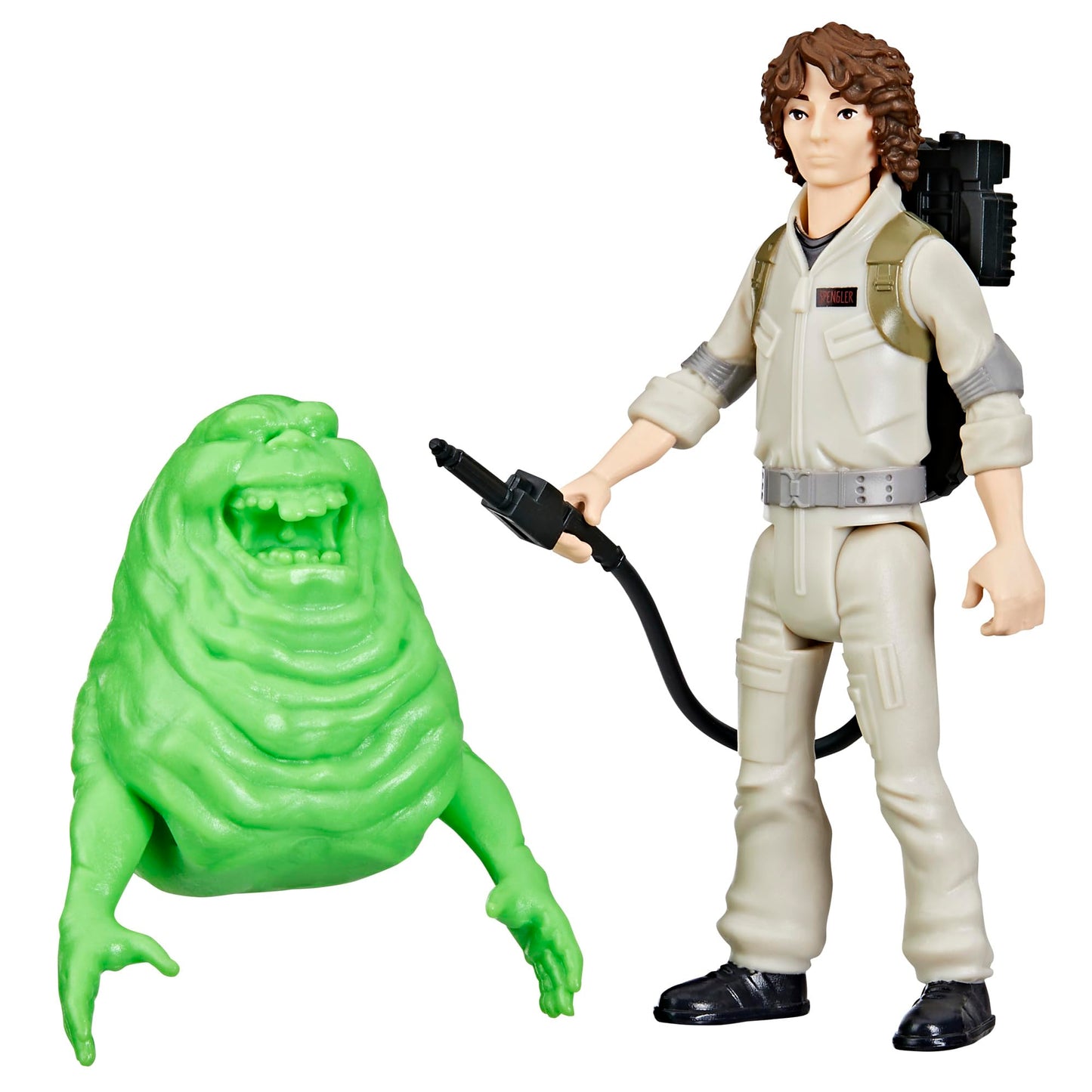 Ghostbusters Fright Features Gary Grooberson Action Figure with Ecto-Stretch Tech Pukey Ghost Toy Accessory, Toys for Kids Ages 4+