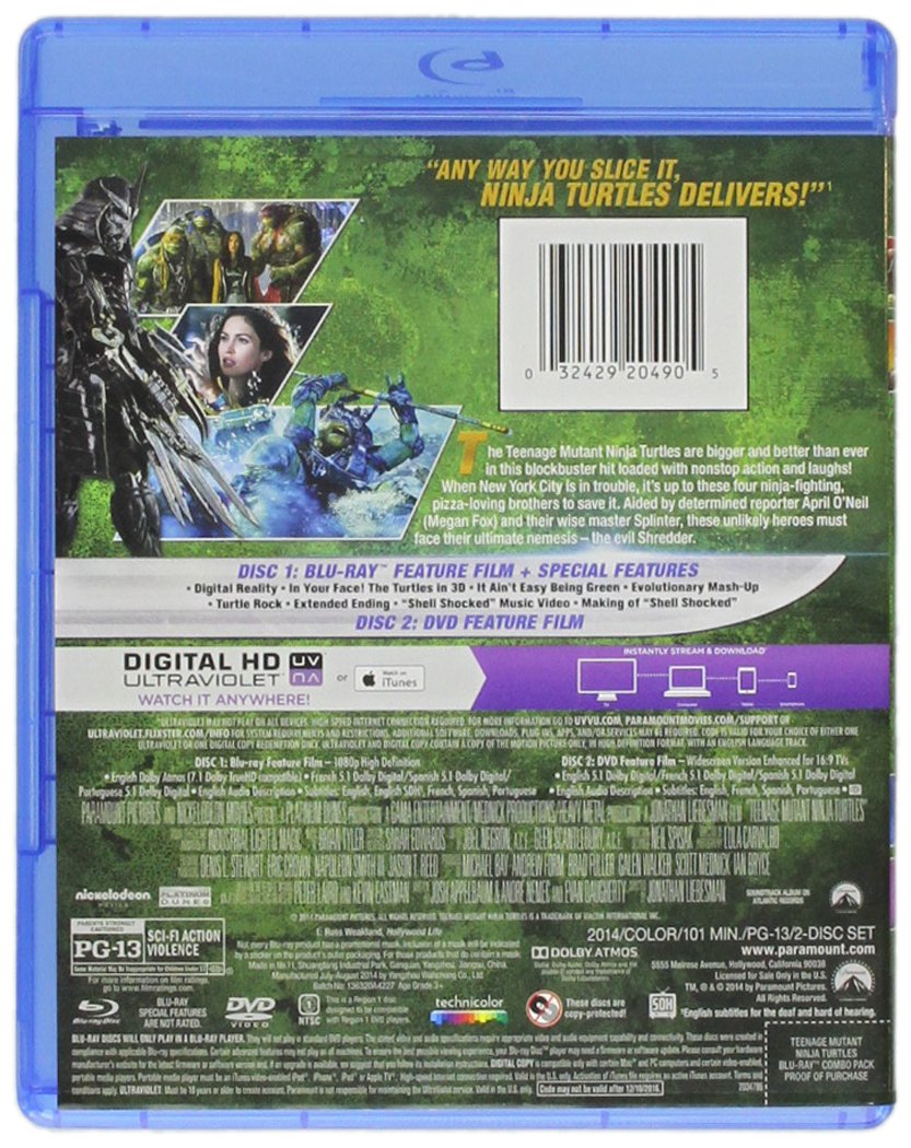 Teenage Mutant Ninja Turtles (2014) [Blu-ray]