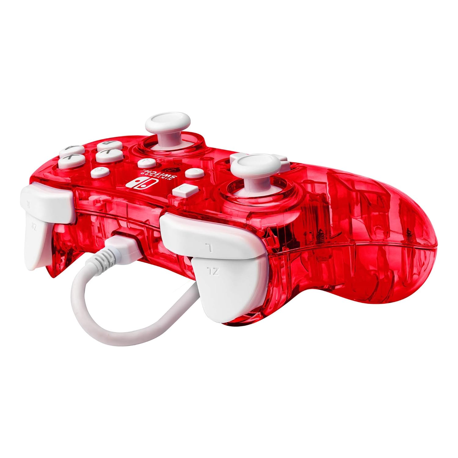 PDP Gaming Rock Candy Wired Power Nintendo Switch Pro Controller, Lite/OLED Compatible Gamepad, Stormin Cherry Red Fashions for Home
