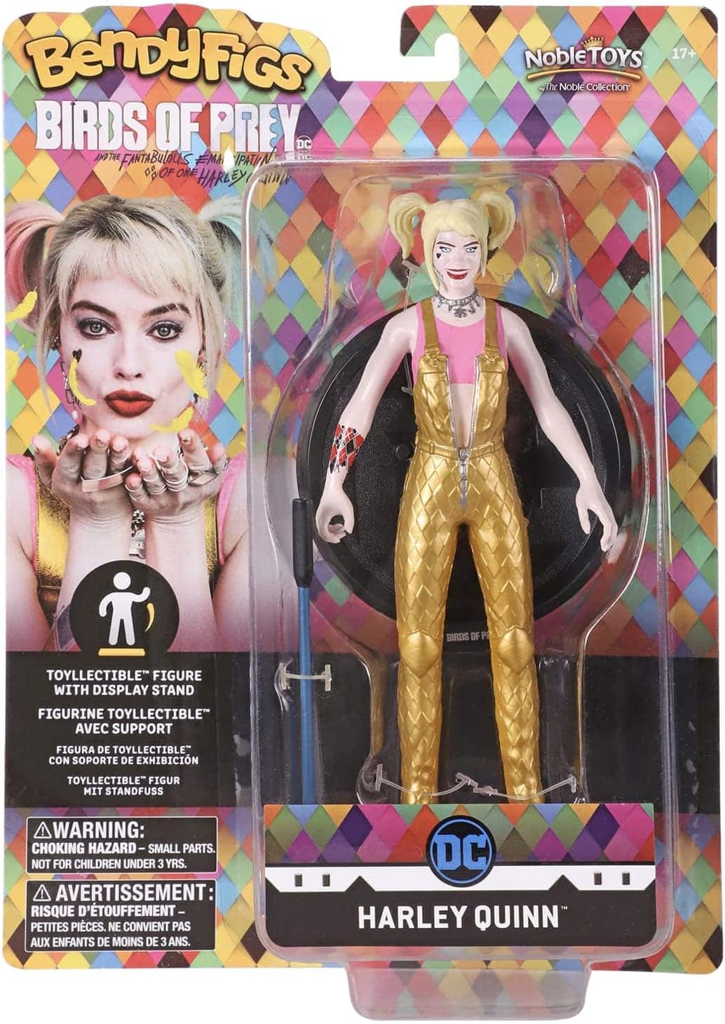 BendyFigs DC Movies Harley Quinn BOP with Mallet