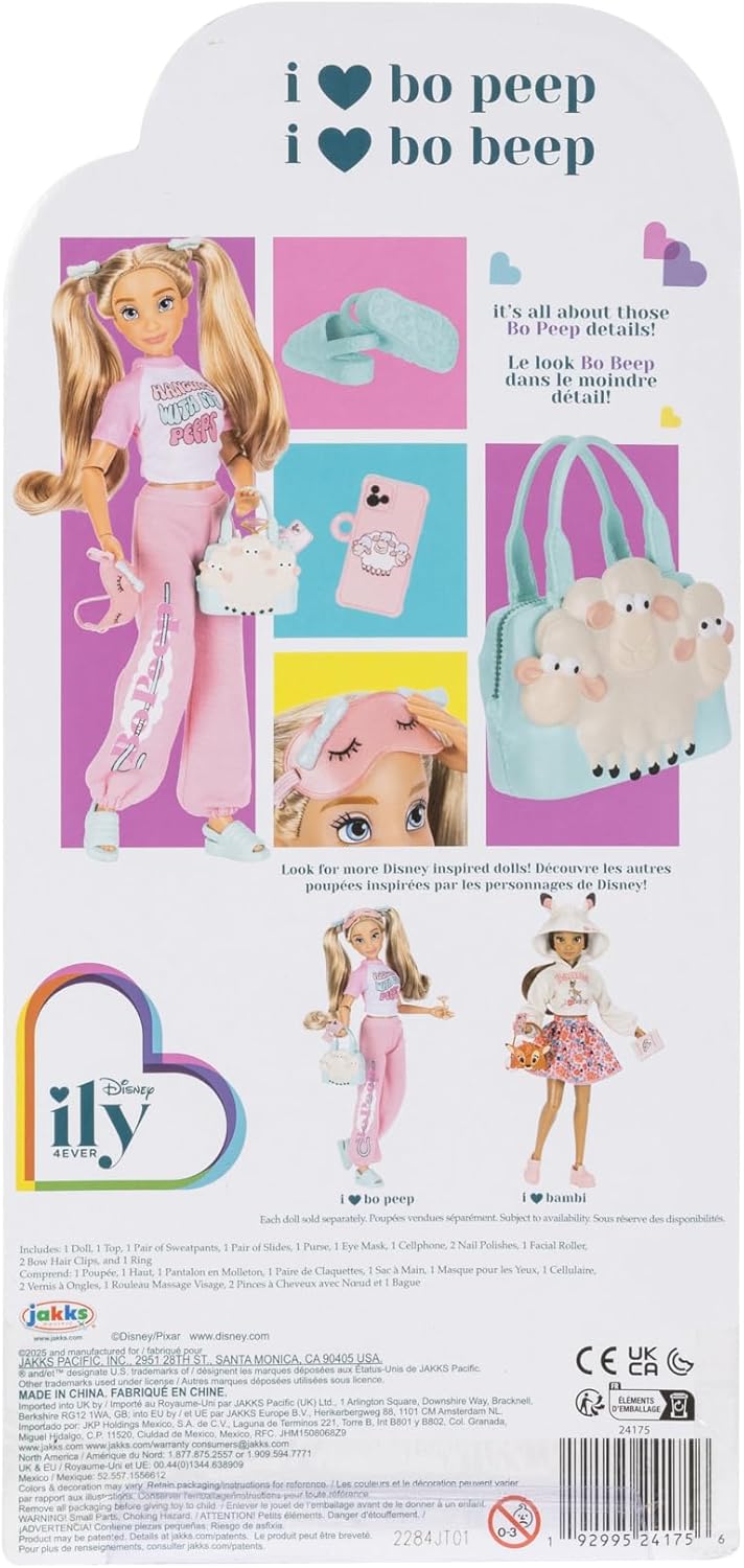 Disney ILY 4ever Fashion Dolls Inspired by Bo Peep 11.5" Tall with 13 Points of Articulation, Glittery Mickey Ring Included for You!