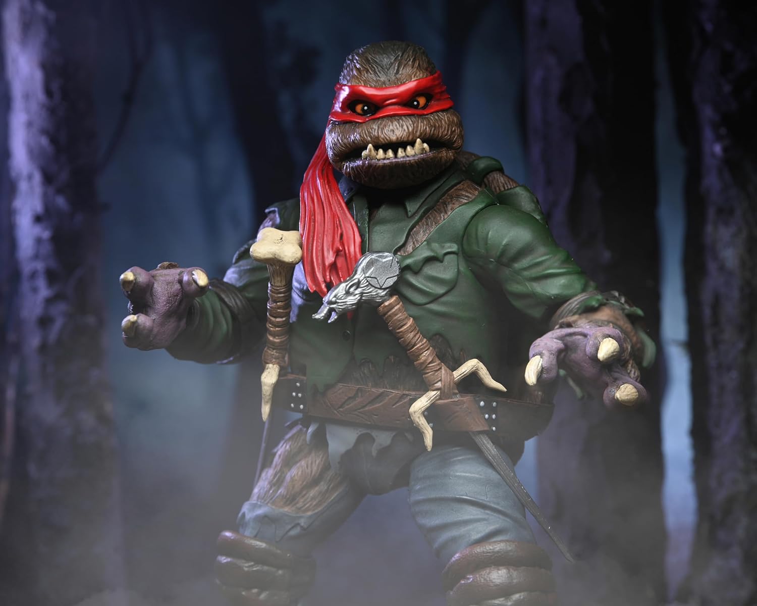 NECA Universal Monsters/Teenage Mutant Ninja Turtles Raphael as The Wolfman 7" Scale Action Figure Fashions for Home
