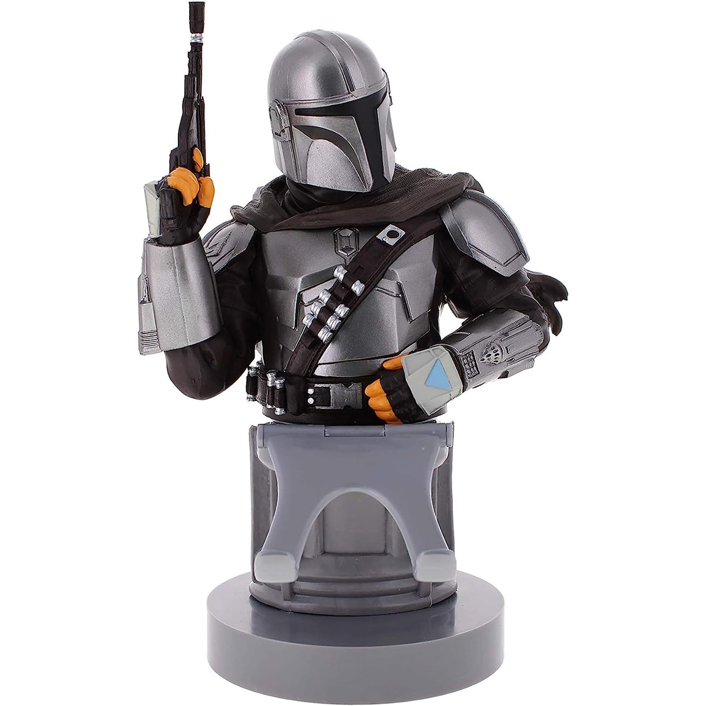 Exquisite Gaming Star Wars Mandalorian Cable Guys Phone Stand and Gaming Controller Holder, Licensed Figure