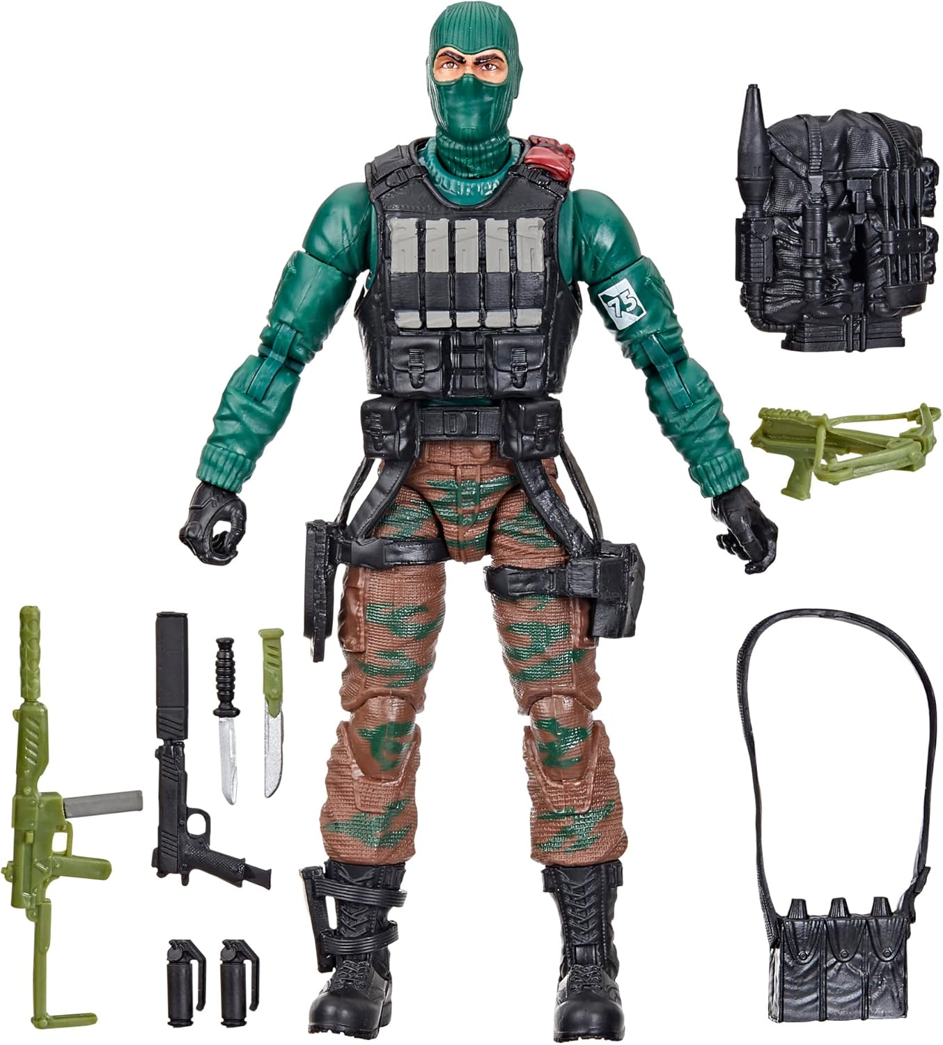 G.I. Joe Classified Series Retro Cardback Beach Head, Collectible 6-Inch Action Figure with 10 Accessories