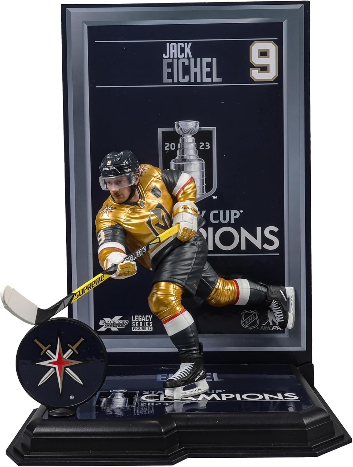 McFarlane Toys - Jack Eichel w/Stanley Cup (Vegas Golden Knights) NHL 7in Posed Figure McFarlane's SportsPicks