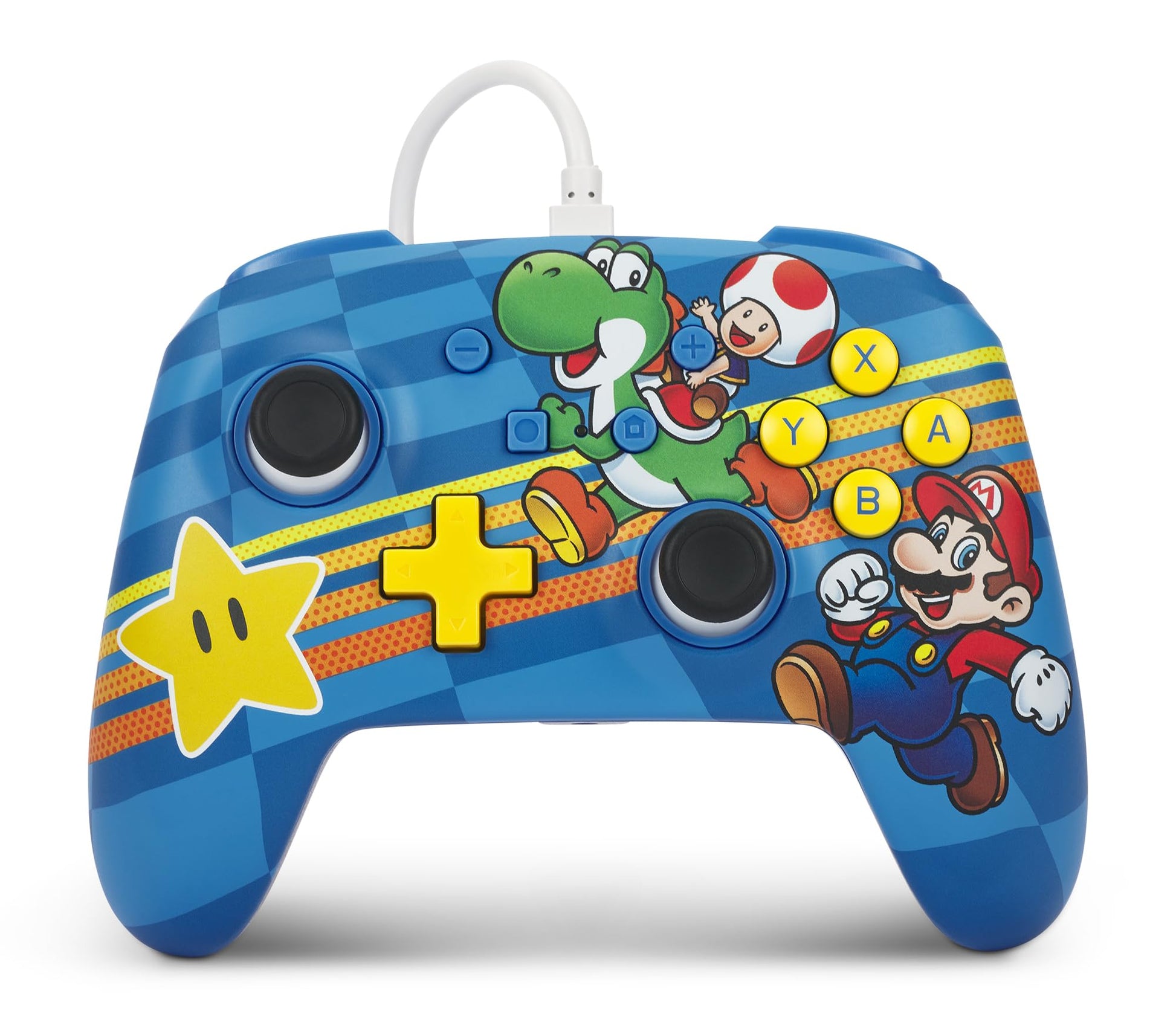 PowerA Enhanced Wired Controller for Nintendo Switch - Woo-hoo! Mario, Gamepad, game controller, wired controller, officially licensed