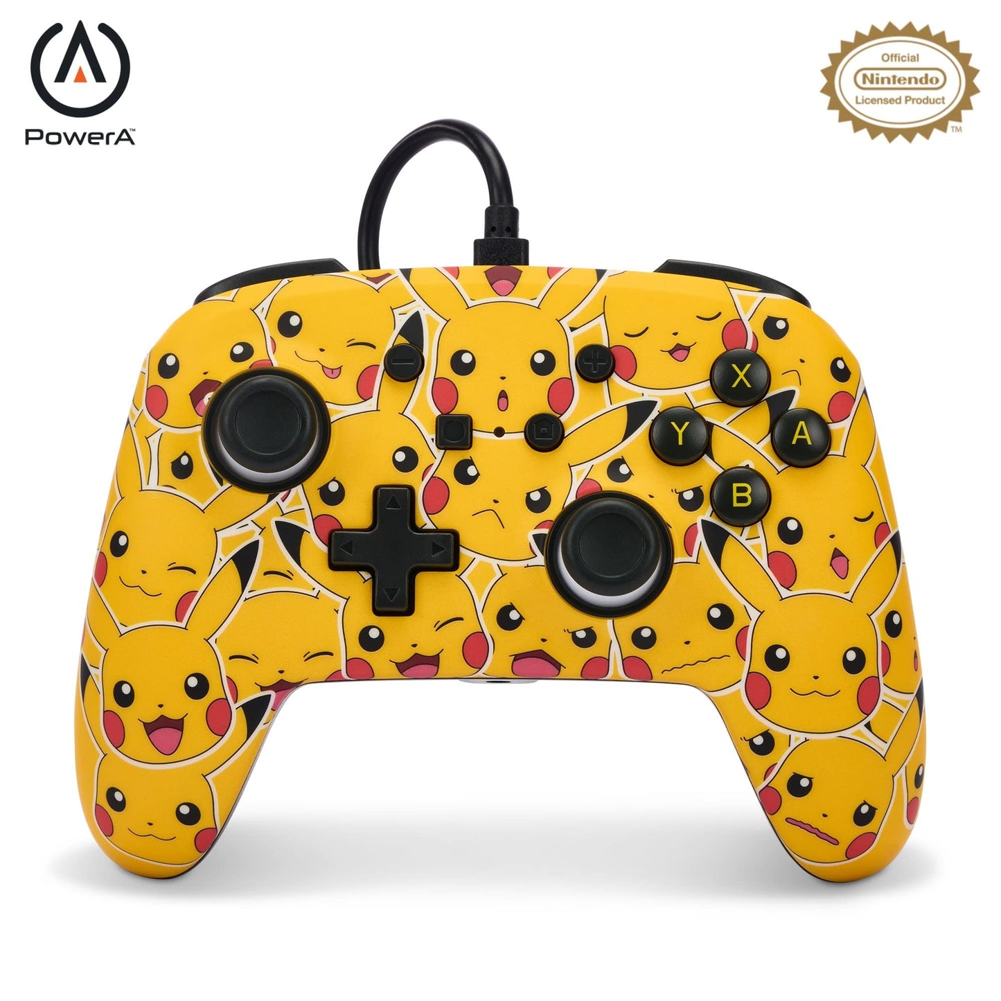 PowerA Enhanced Wired Controller for Nintendo Switch - Woo-hoo! Mario, Gamepad, game controller, wired controller, officially licensed