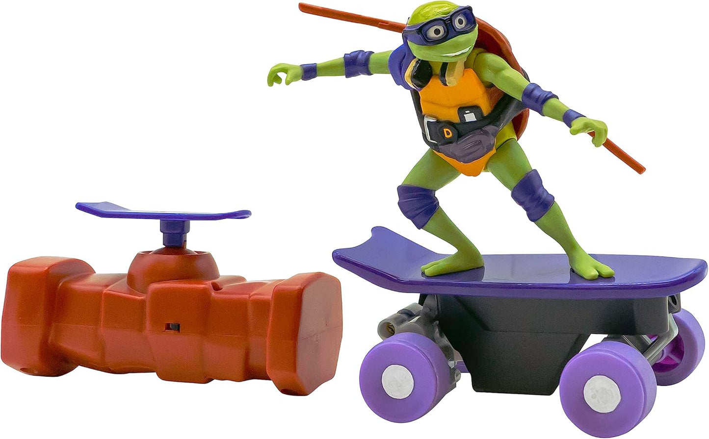 Teenage Mutant Ninja Turtles Toy, Donatello Half Pipe RC Skate Vehicle, Mutant Mayhem Remote Control TMNT Toy for Kids, Ages 3+ - Fashions for Home