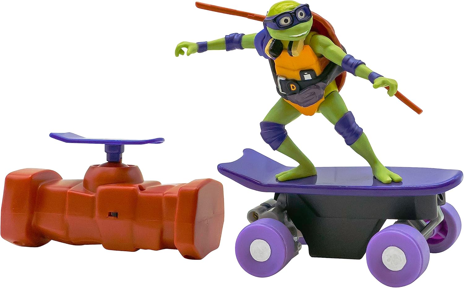 Teenage Mutant Ninja Turtles Toy, Donatello Half Pipe RC Skate Vehicle, Mutant Mayhem Remote Control TMNT Toy for Kids, Ages 3+ - Fashions for Home