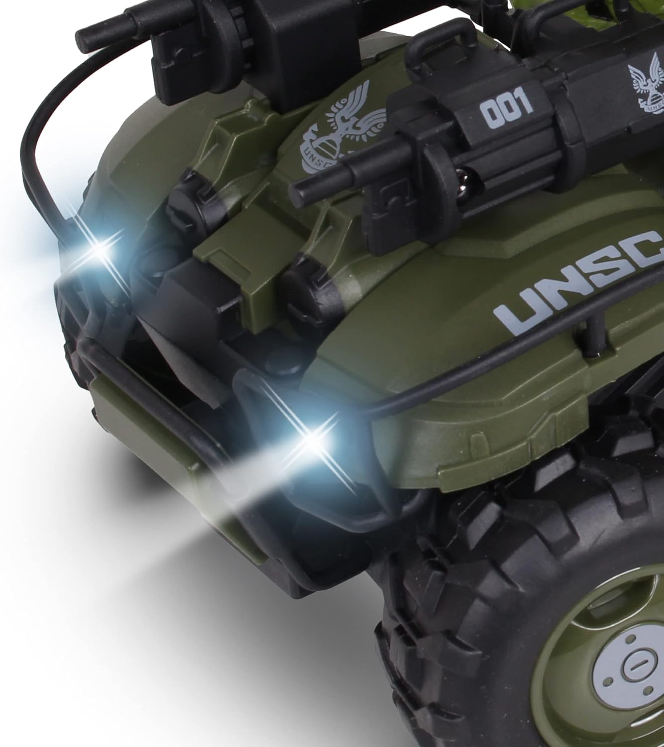 NKOK Halo Infinite: Gungoose & Master Chief 2.4 GHz Radio Control - W/Turbo Boost, Gungoose Vehicle W/Master Chief (762), Working Lights, Battery Powered, Officially Licensed, Ages 6+