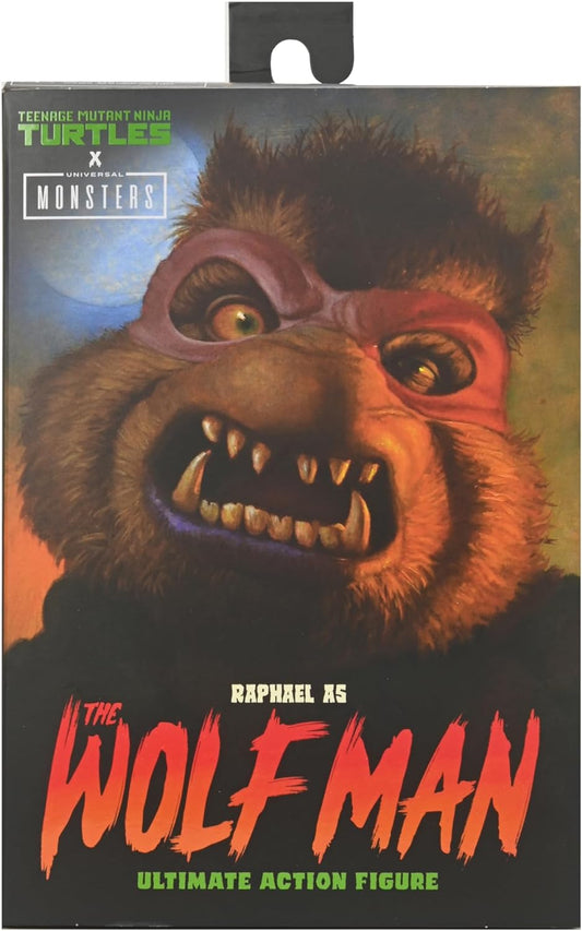 NECA Universal Monsters/Teenage Mutant Ninja Turtles Raphael as The Wolfman 7" Scale Action Figure Fashions for Home
