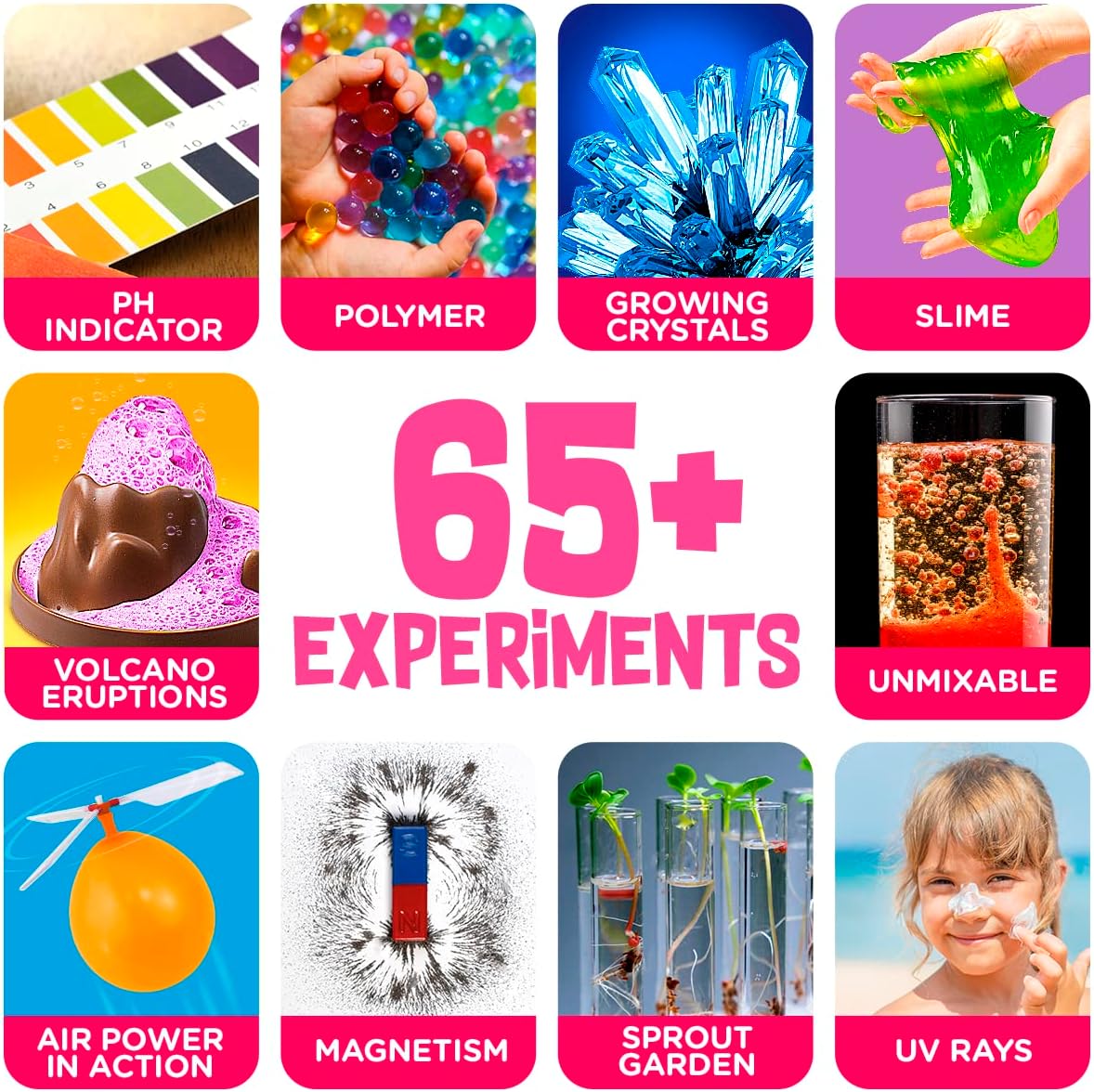 Kids Science Kit, Over 65+ Experiments, Gift for Kids Ages 8-12 Fashions for Home