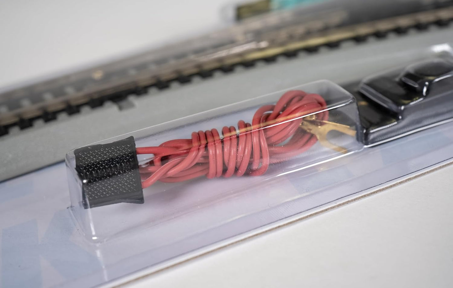 Bachmann Trains - Snap-Fit E-Z TRACK REMOTE TURNOUT - RIGHT (1/card) - NICKEL SILVER Rail With Gray Roadbed - HO Scale Fashions for Home