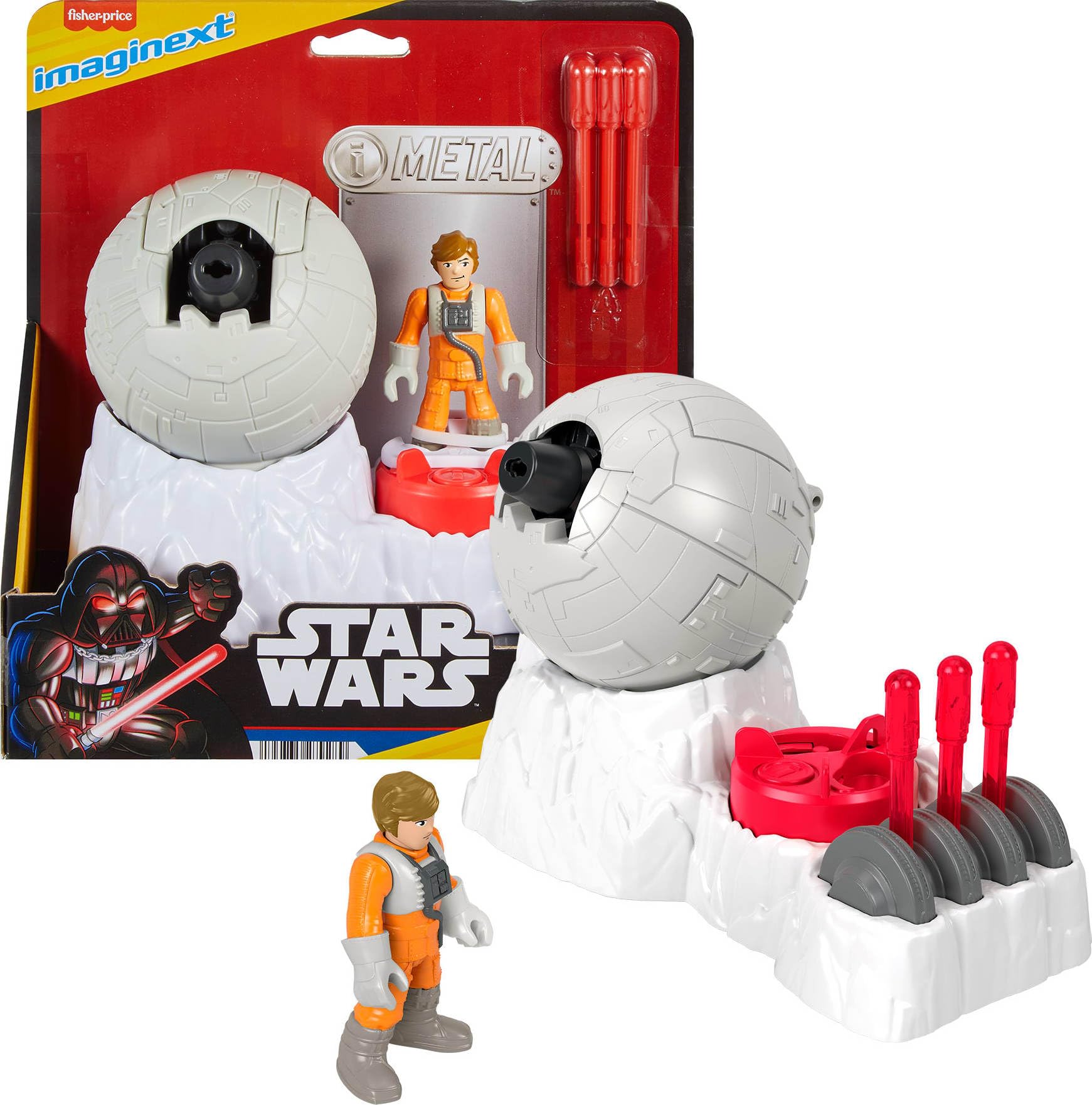 Fisher-Price Imaginext Star Wars Toys Rebel Base Cannon Launcher with Luke Skywalker Fashions for Home