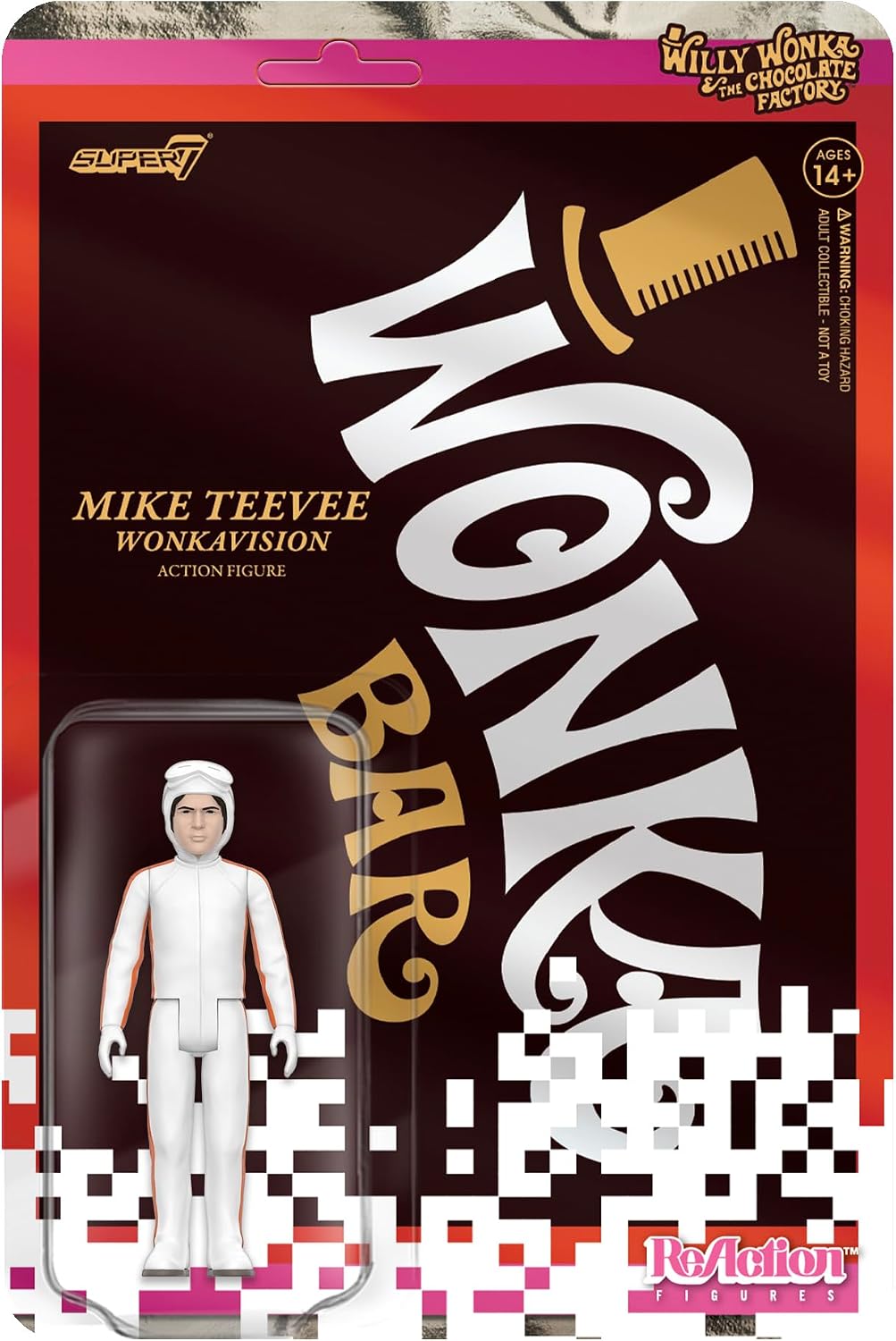 Super7 Willy Wonka and The Chocolate Factory Mike Teevee White Suit - 3.75" Willy Wonka Action Figure Classic Movie Collectibles and Retro Toys