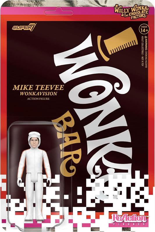 Super7 Willy Wonka and The Chocolate Factory Mike Teevee White Suit - 3.75" Willy Wonka Action Figure Classic Movie Collectibles and Retro Toys