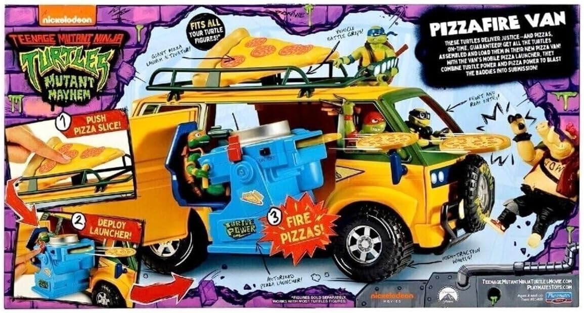 Teenage Mutant Ninja Turtles: Mutant Mayhem Pizza Fire Delivery Van by Playmates Toys