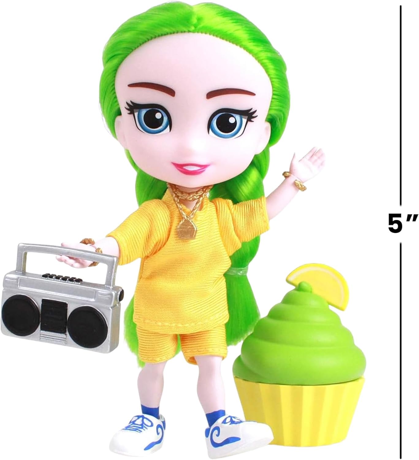 The Loyal Subjects - for Keeps - Ella Girl with Cupcake Keepsake Lime Hair 5" Fashions for Home