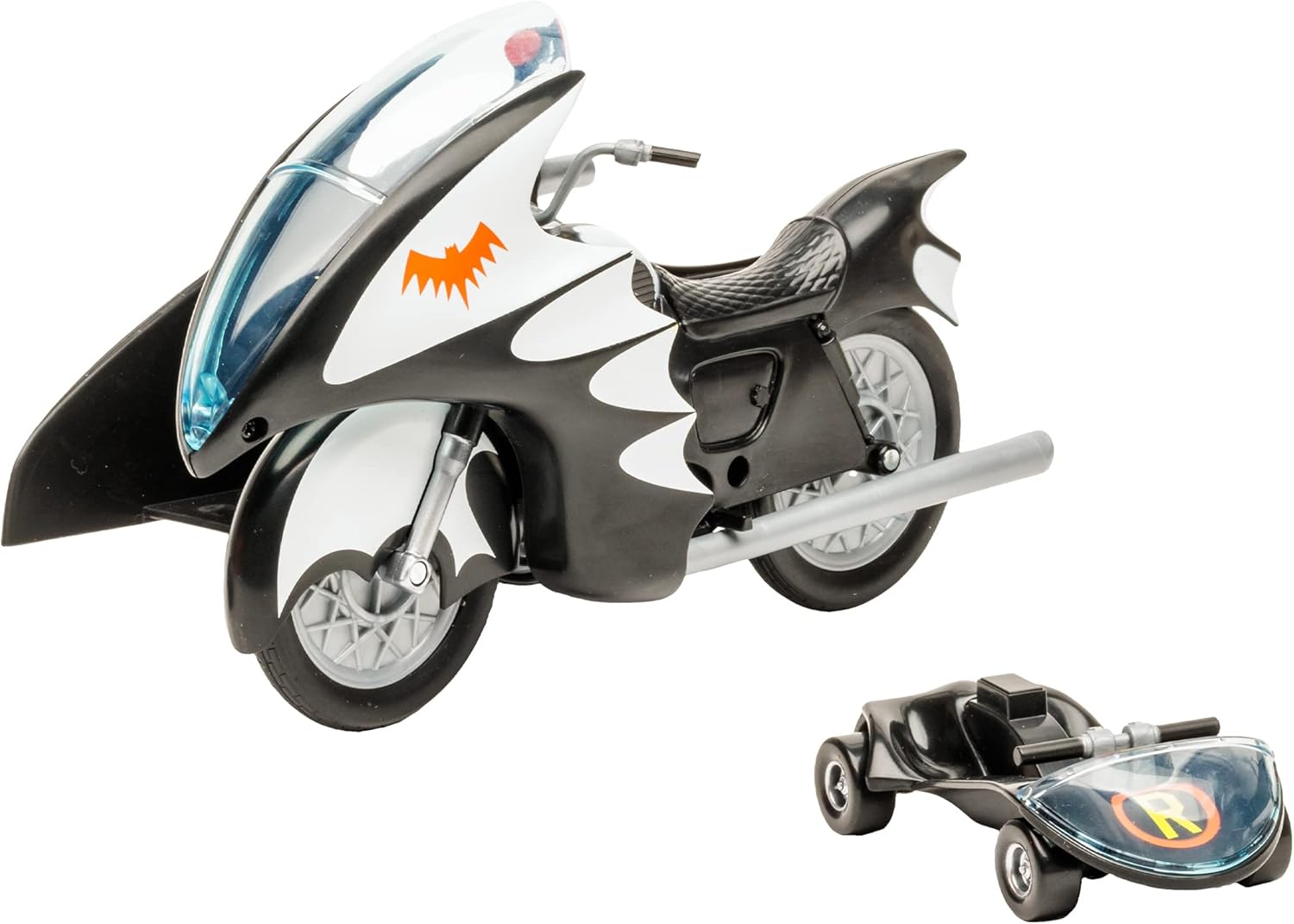 DC Retro Batman 66 Batcycle with Sidecar Vehicle Accessory Fashions for Home