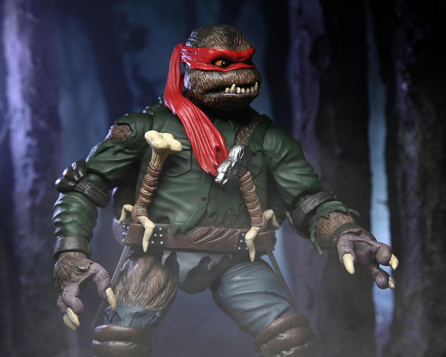 NECA Universal Monsters/Teenage Mutant Ninja Turtles Raphael as The Wolfman 7" Scale Action Figure Fashions for Home