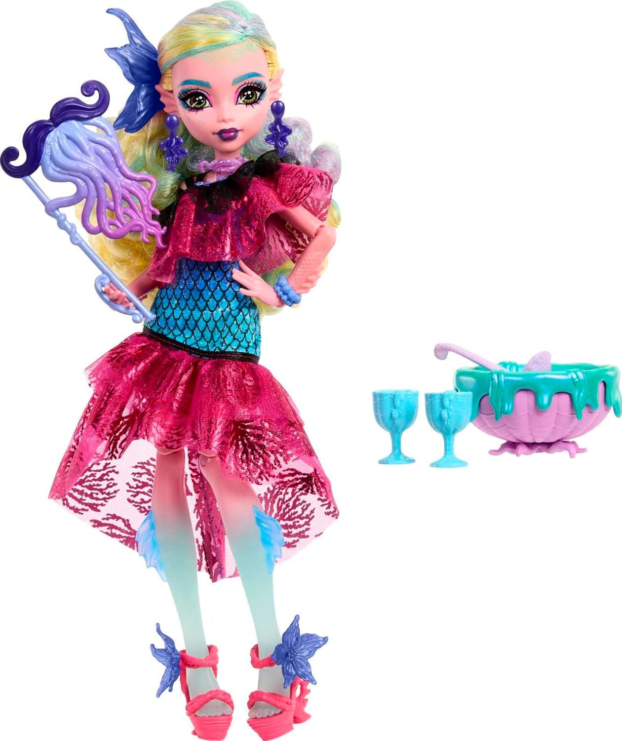 Monster High Lagoona Blue Fashion Doll in Monster Ball Party Dress with Accessories Monster High