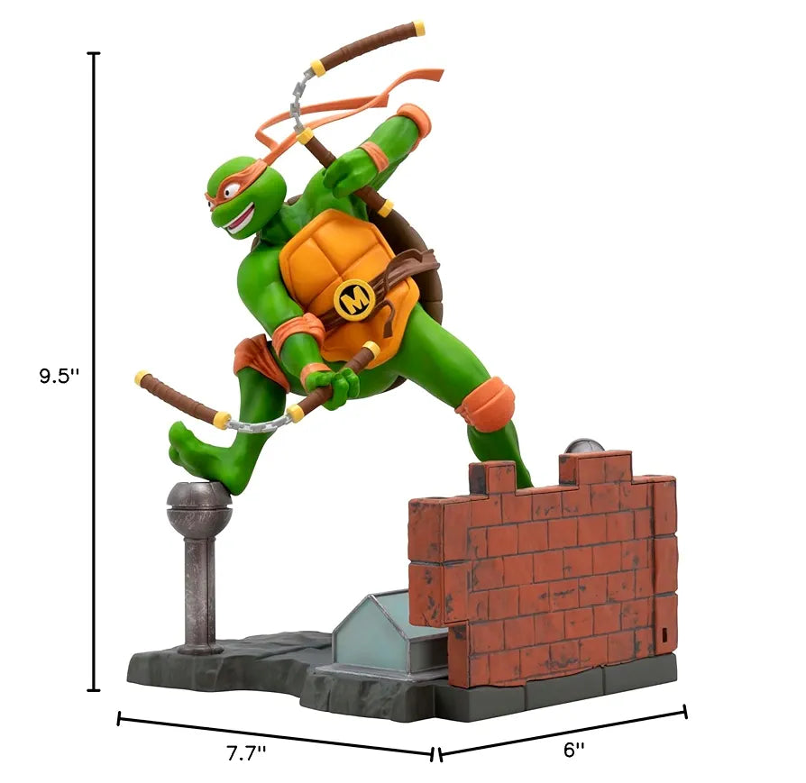 Teenage Mutant Ninja Turtles Michelangelo 7.7" Tall SFC Collectible PVC Figure Statue Cartoon Figurine Home Room Office Décor Gift