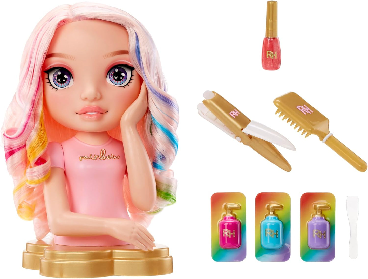 Rainbow High Bella 13” Styling Head 4 in 1 Playset Fashions for Home