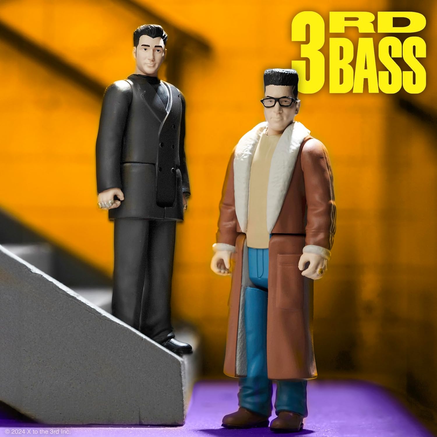 Super7 3rd Bass Pete Nice and M.C. Serch - (2 Pack) 3.75" 3rd Bass Action Figures with Accessories Hip-Hop Collectibles and Retro Toys