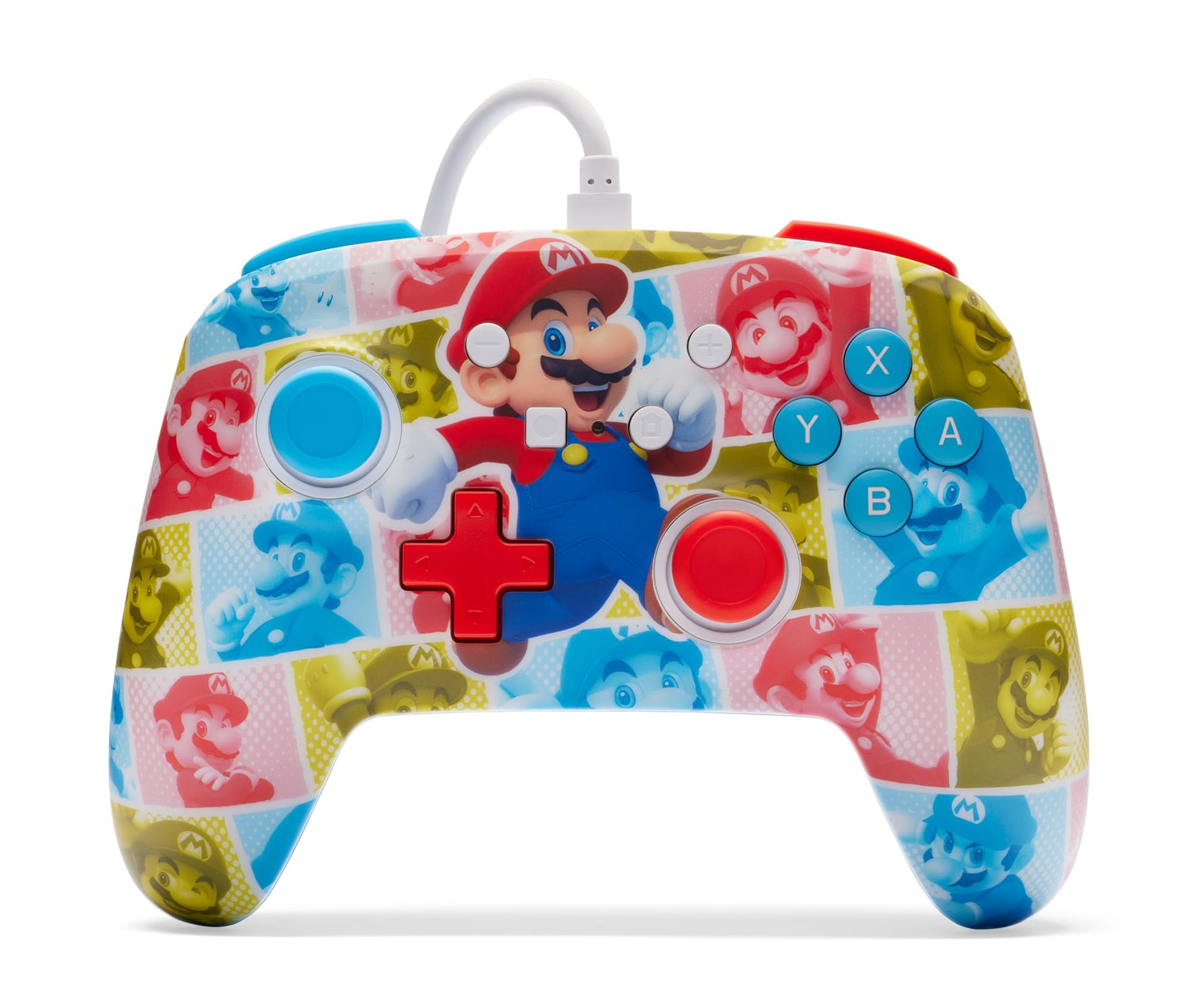 PowerA Enhanced Wired Controller for Nintendo Switch - Woo-hoo! Mario, Gamepad, game controller, wired controller, officially licensed