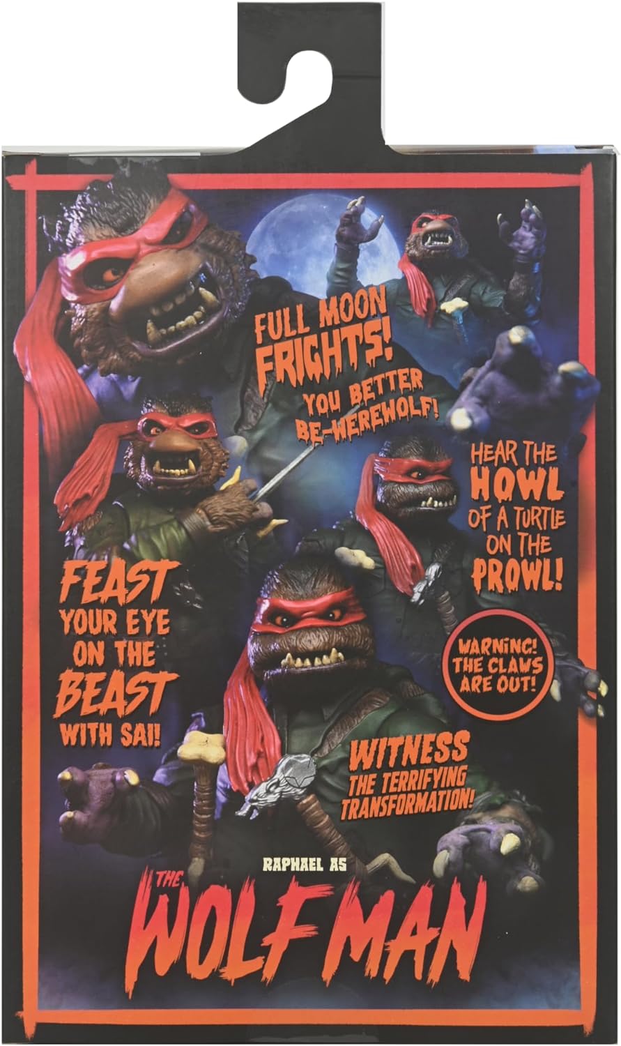 NECA Universal Monsters/Teenage Mutant Ninja Turtles Raphael as The Wolfman 7" Scale Action Figure Fashions for Home