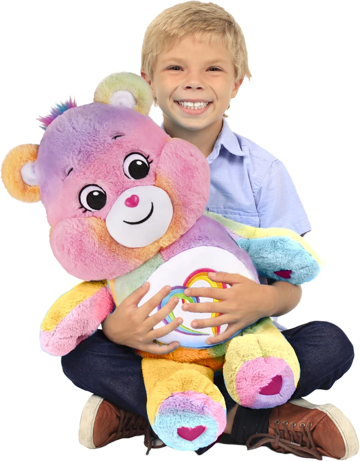 Care Bears 24" Jumbo Plush Togetherness Bear, Collectable Giant Teddy, Cuddly Soft Toy for Kids 4+