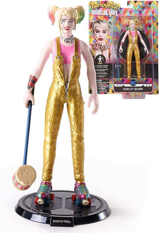 BendyFigs DC Movies Harley Quinn BOP with Mallet