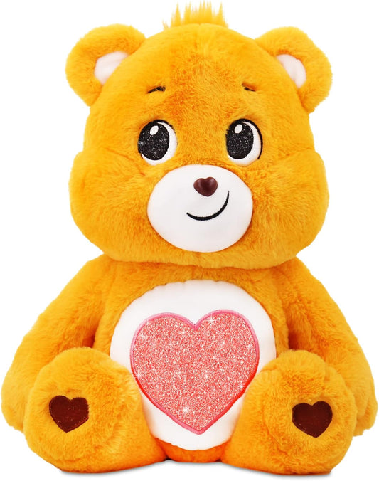 Care Bears 18" Plush - Tenderheart Bear with Glitter Belly Badge - Soft Huggable Material!