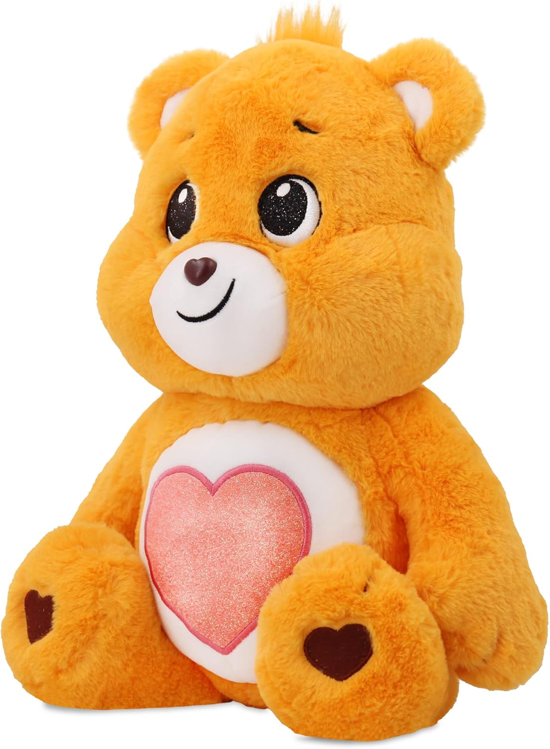Care Bears 18" Plush - Tenderheart Bear with Glitter Belly Badge - Soft Huggable Material!