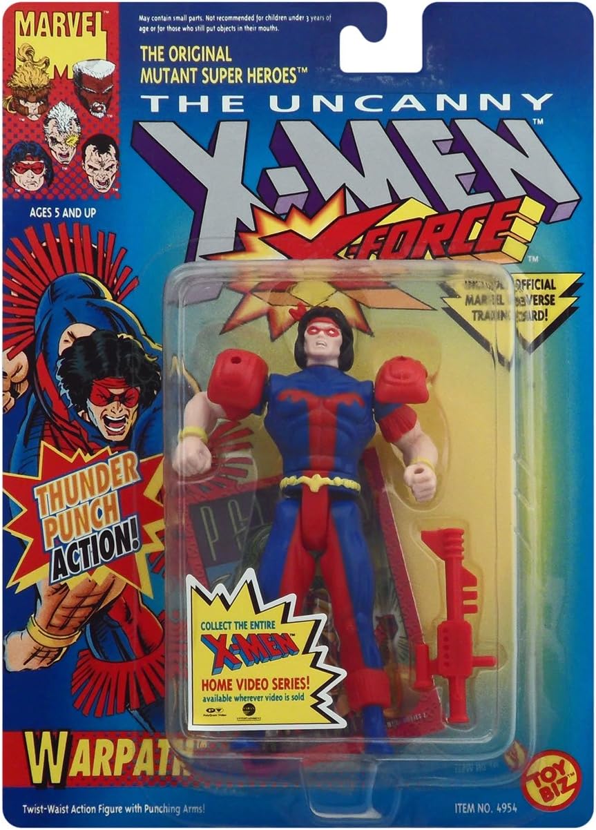 Marvel 1992 Toy Biz X-Men X-Force Warpath Thunder Punch Action Figure Fashions for Home