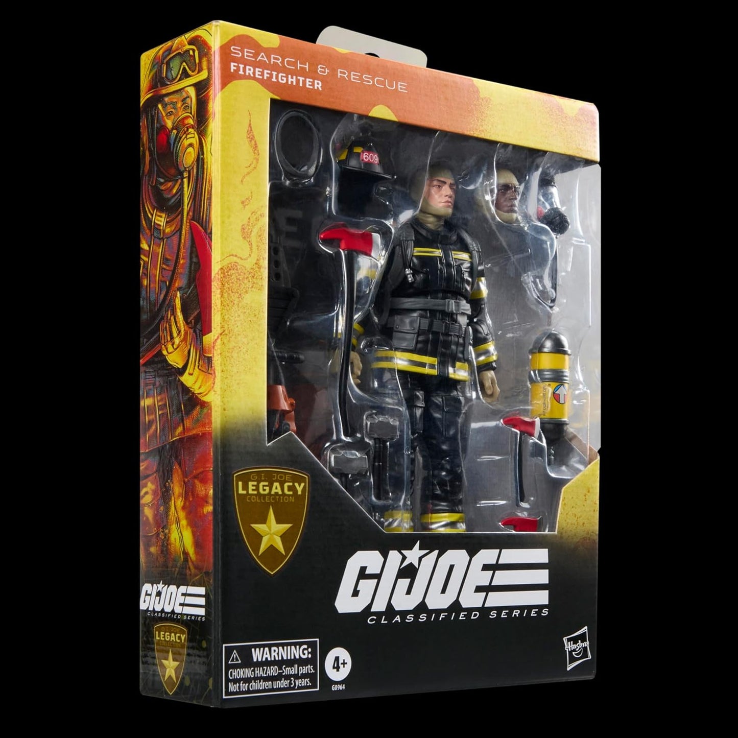 G.I. Joe Classified Series Legacy Collection - Search & Rescue Firefighter, Collectible 6 Inch Action Figure with 14 Accessories